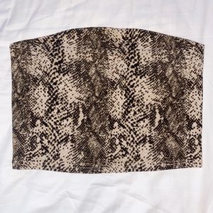 Urban Outfitters Snakeskin Tube Crop Top